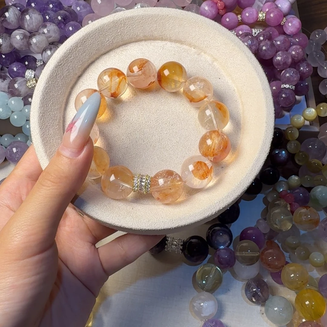 …***！水晶手链未镶嵌糖纸胶花啊塞15卡