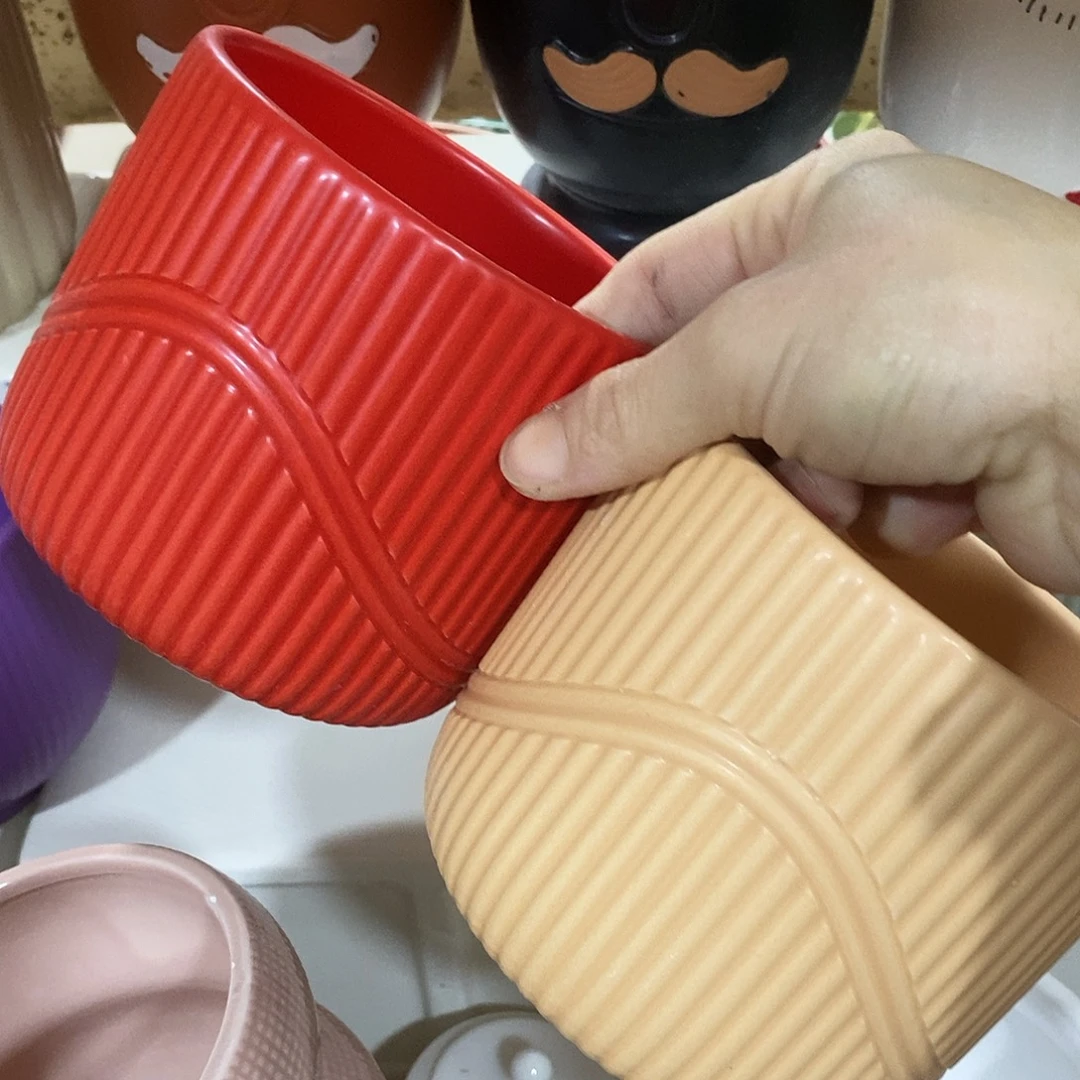 陶杯子陶盆有孔 瑕疵介意勿拍