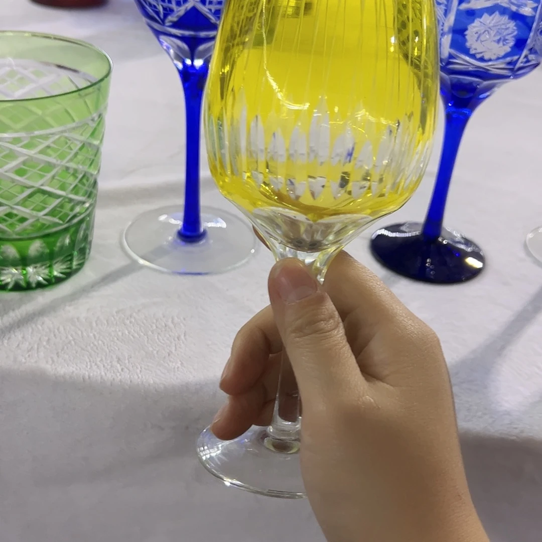 水晶玻璃平底款微瑕一个