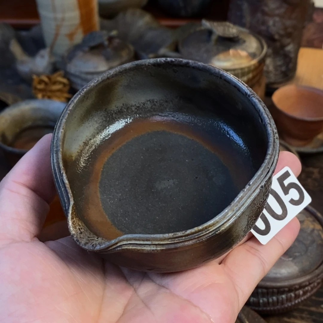 备前烧柴烧茶具二代陶古