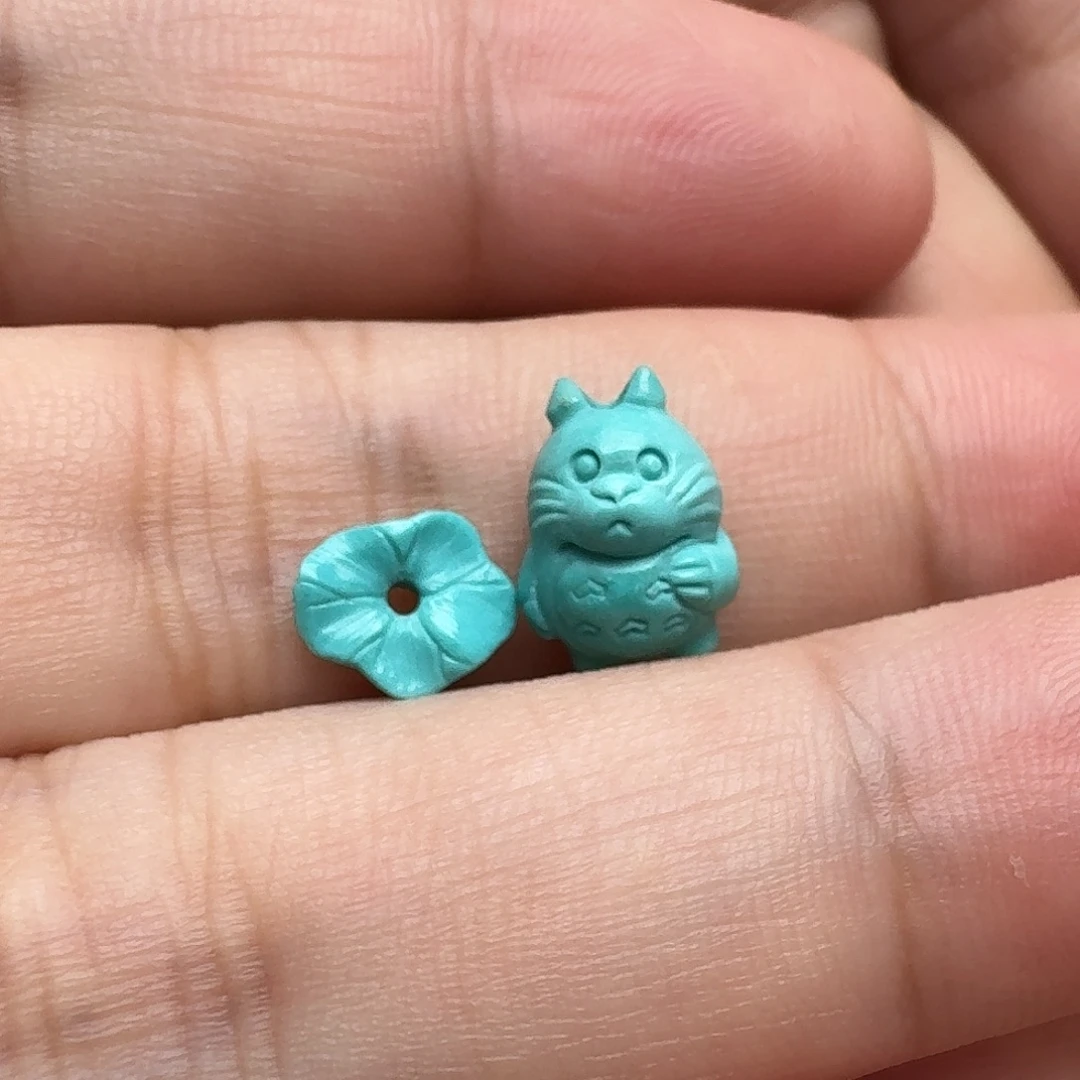 未镶嵌绿松石龙猫