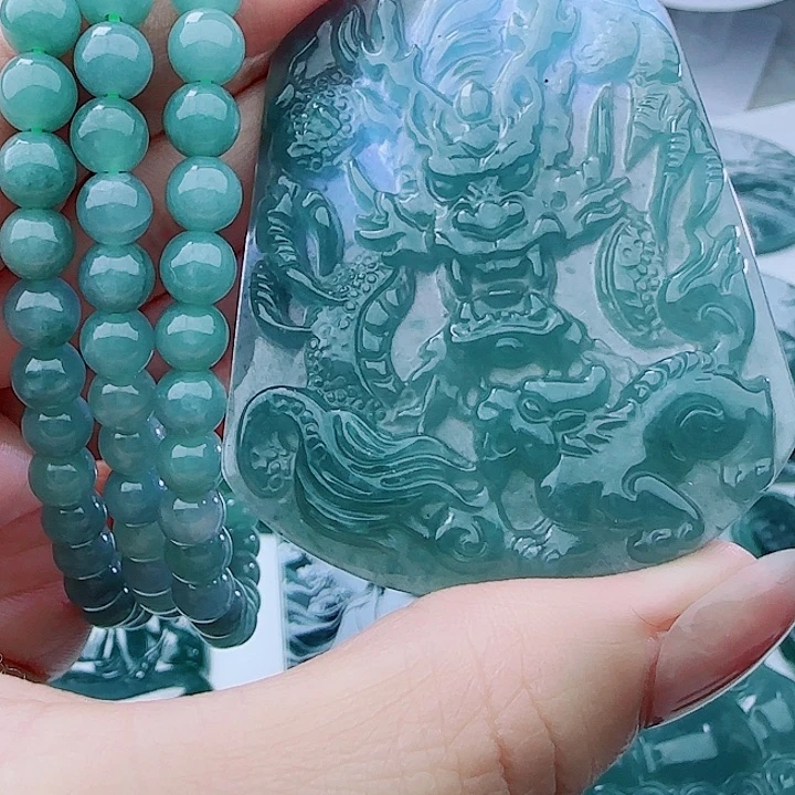 翡翠未镶嵌颈饰用****724789876555