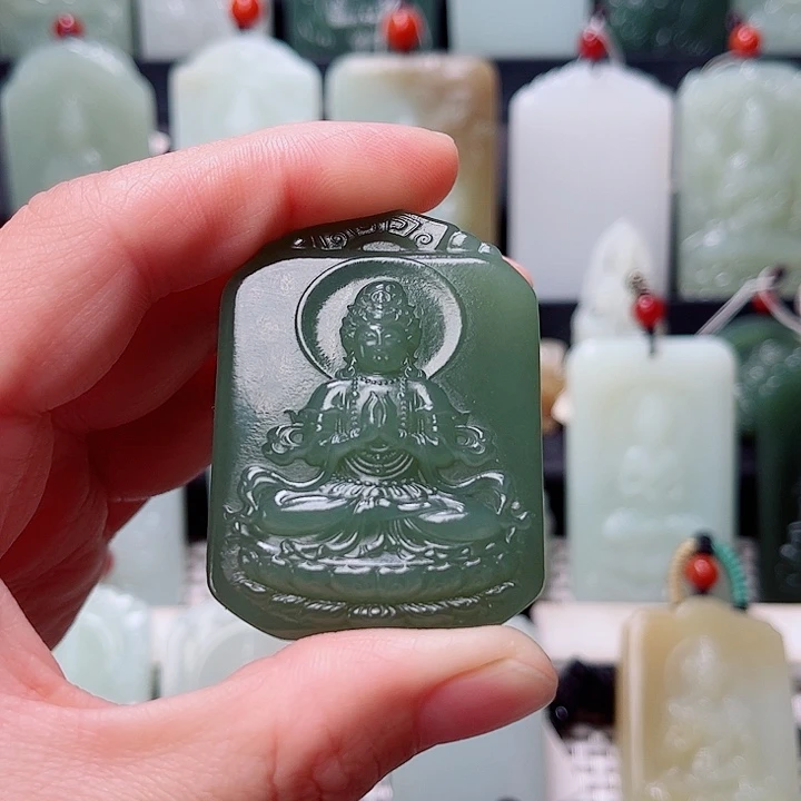 和田玉未镶嵌挂件