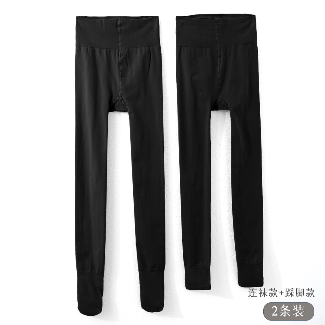 2条装！不掉裆女士打底裤连体袜无痕不勒KK582防勾丝耐磨