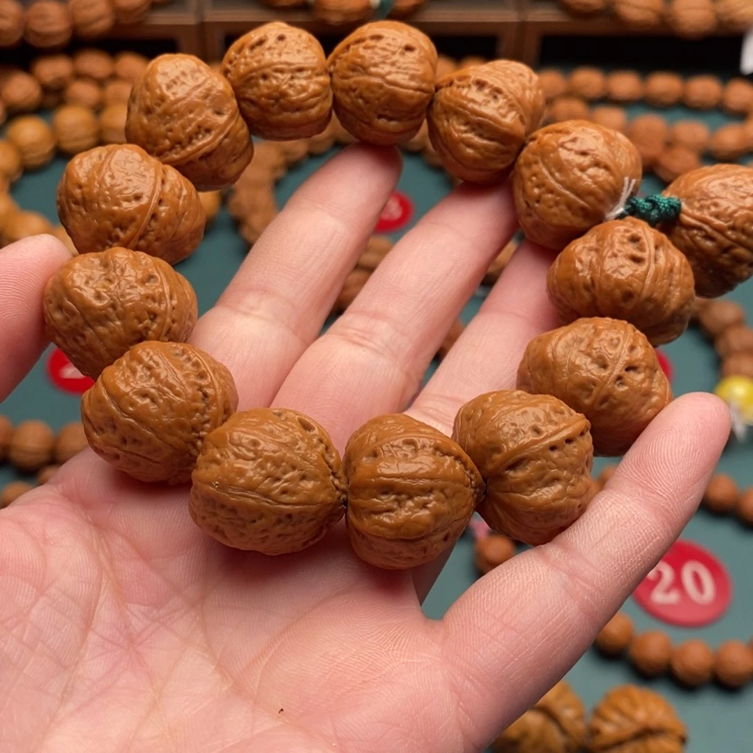 文玩核桃手串20尺寸桃心