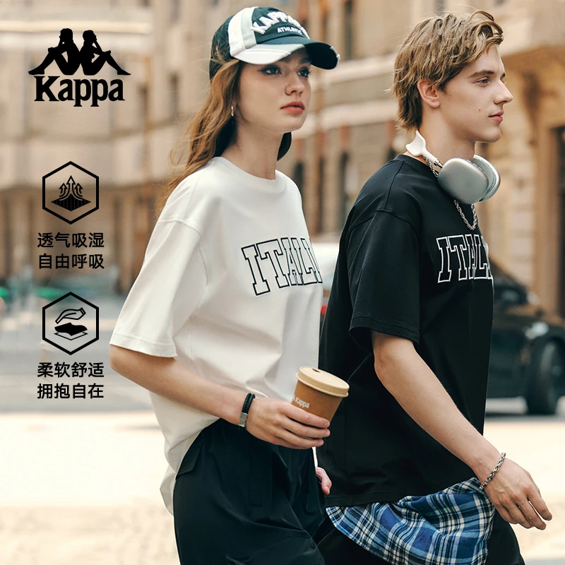 kappa卡帕背靠背夏季新款透气短袖休闲运动修身显瘦T恤