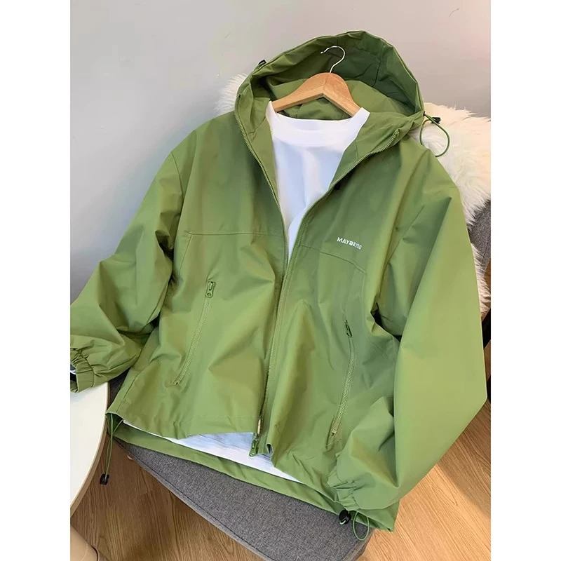美式机能冲锋衣男秋季高级感山系户外运动防水登山服外套潮牌