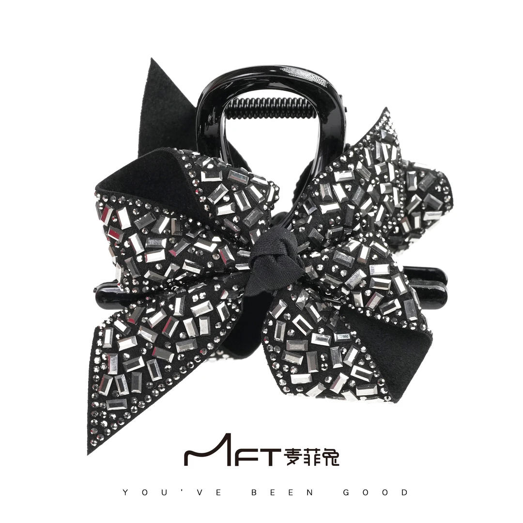 【素锦抓夹夹子】新款法式蝴蝶结时尚精致发夹