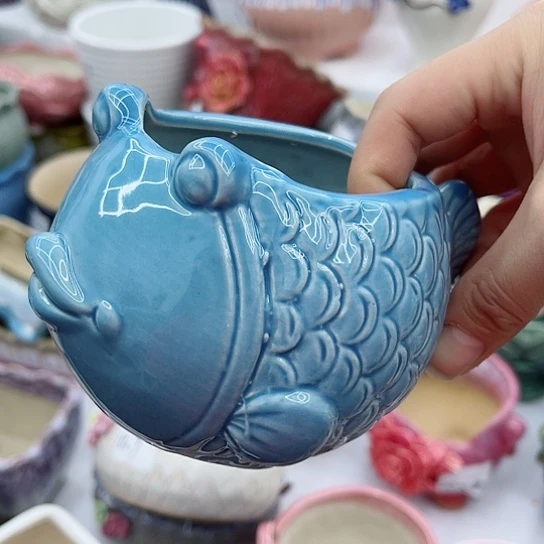 红陶多肉绿植陶瓷花盆