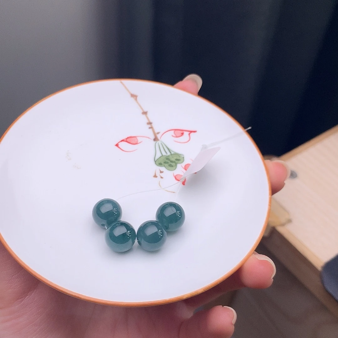翡翠未镶嵌手链翡翠y2609 卡9.8