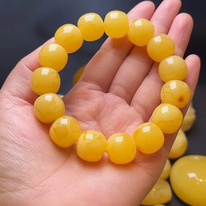 琥珀裸石未镶嵌琥珀蜜蜡