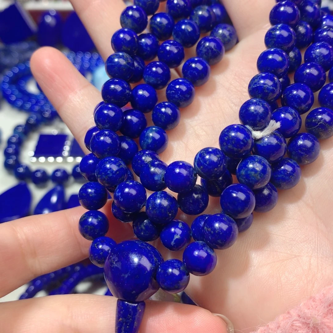 青金石未镶嵌8m项链