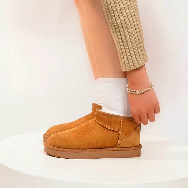 【直播间专享】【爆米花组合】桑坡雪地靴冬季羊皮毛一体女款加厚棉鞋