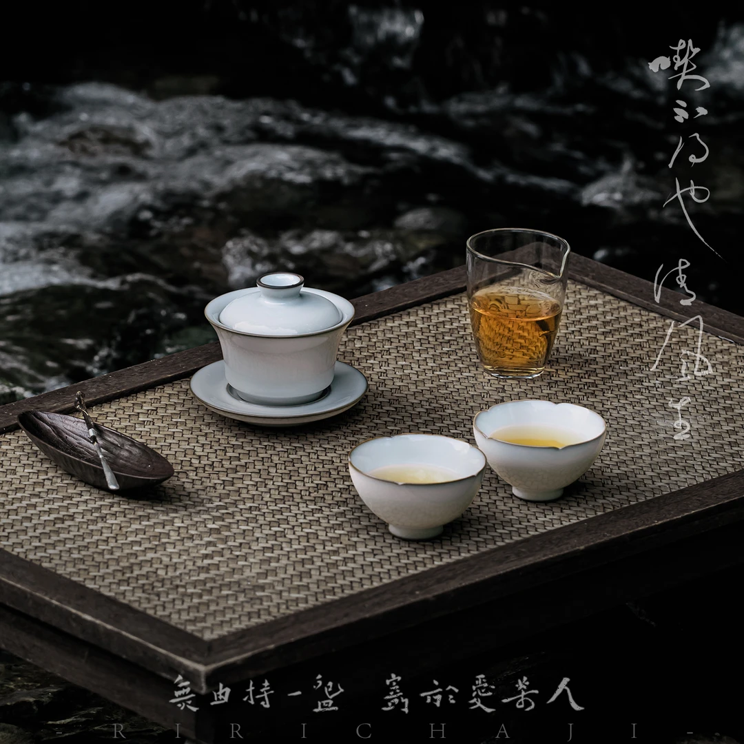 景德镇功夫茶具三才盖碗主人杯南宋官窑可养开片日日茶集全手工
