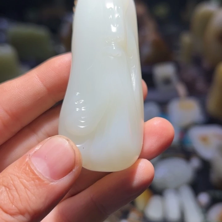 未镶嵌和田玉（白玉）车挂