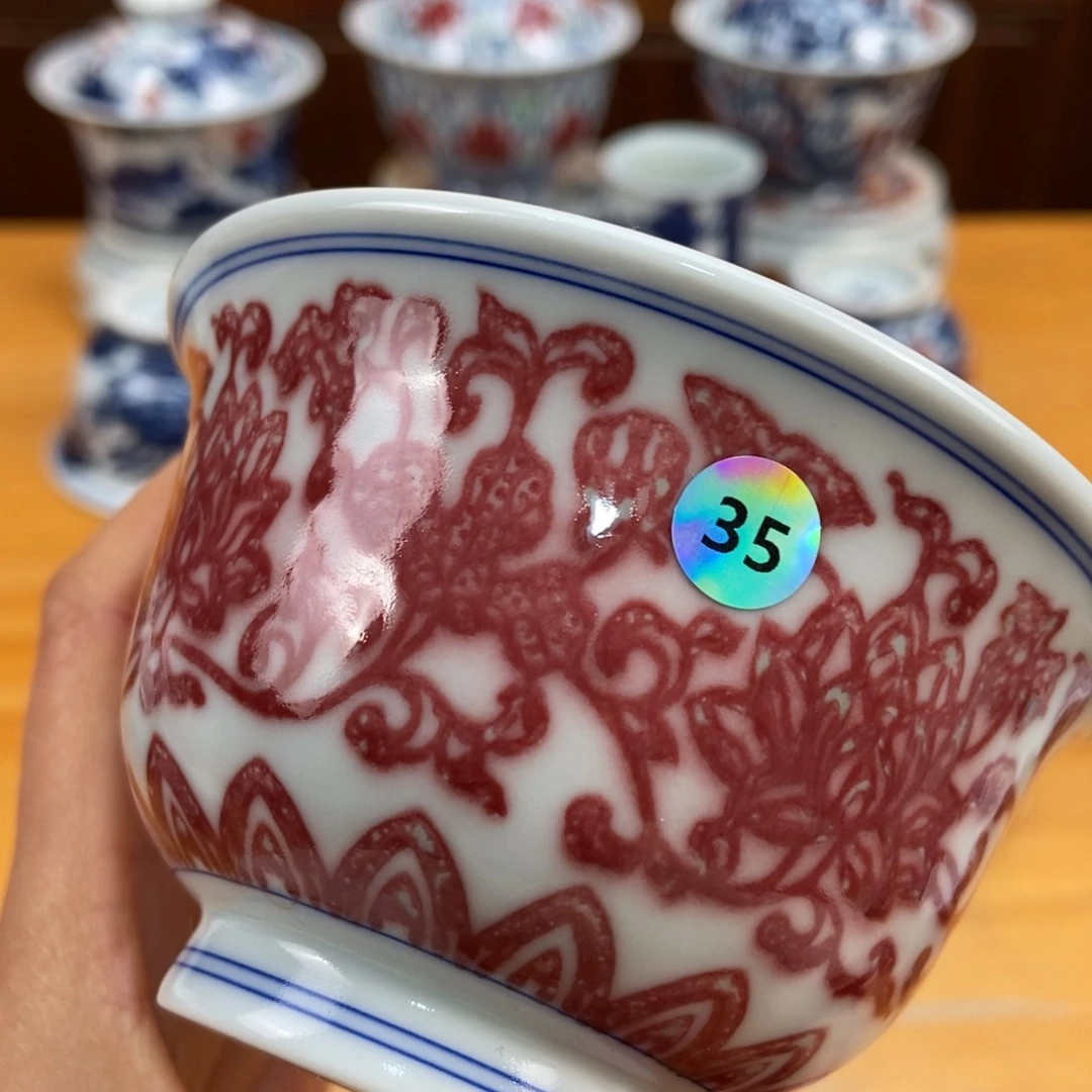 手绘现代茶具得古董