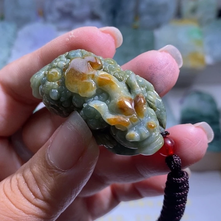 【闪购商品】未镶嵌挂件翡翠金蟾