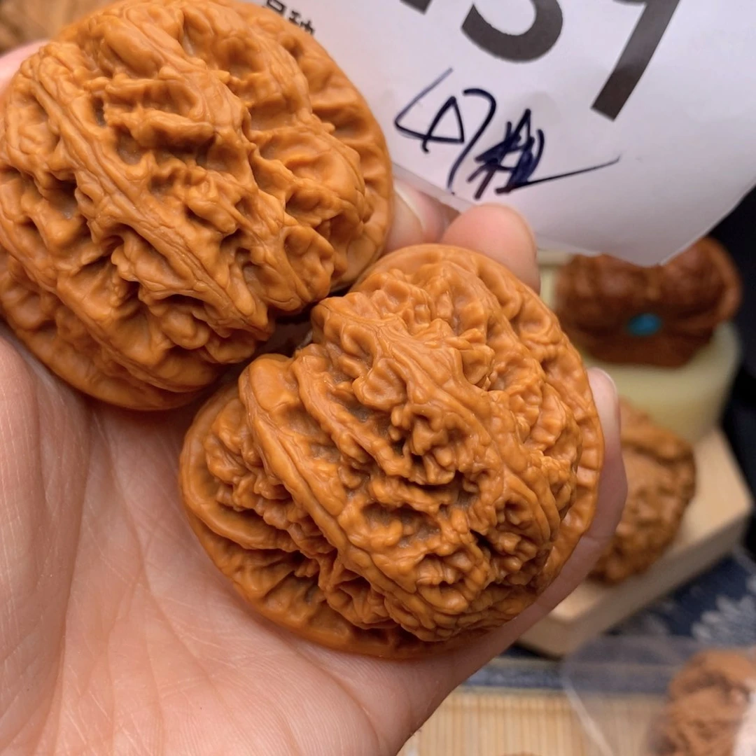 文玩核桃把件431高47粗筋