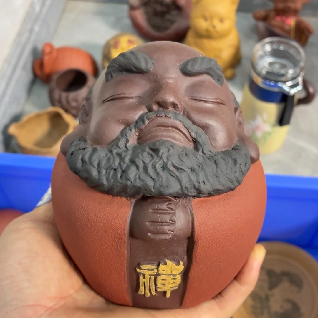 茶杯紫砂放漏放漏放大漏了