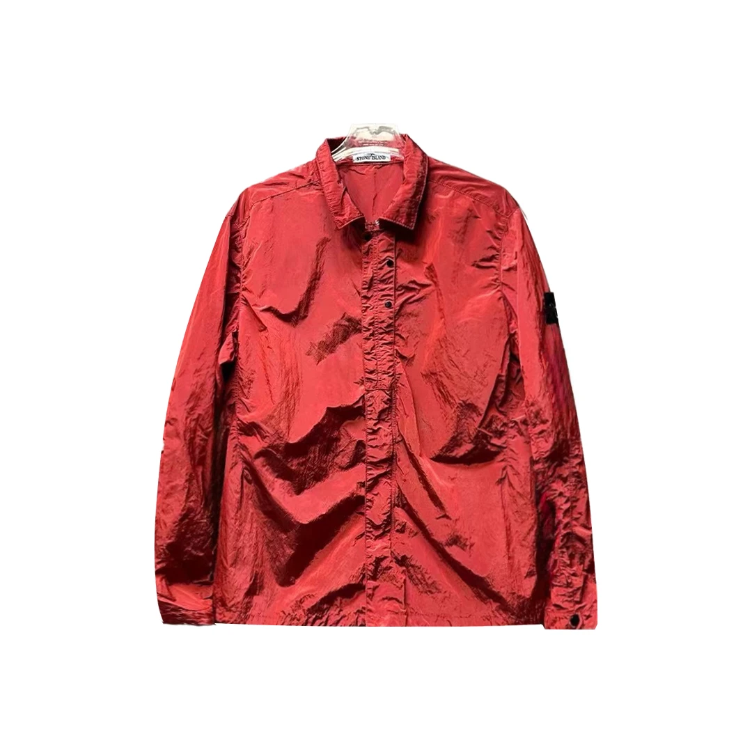 Stone island 石头岛/05861/ 16ss 皇朝红金属尼龙外套