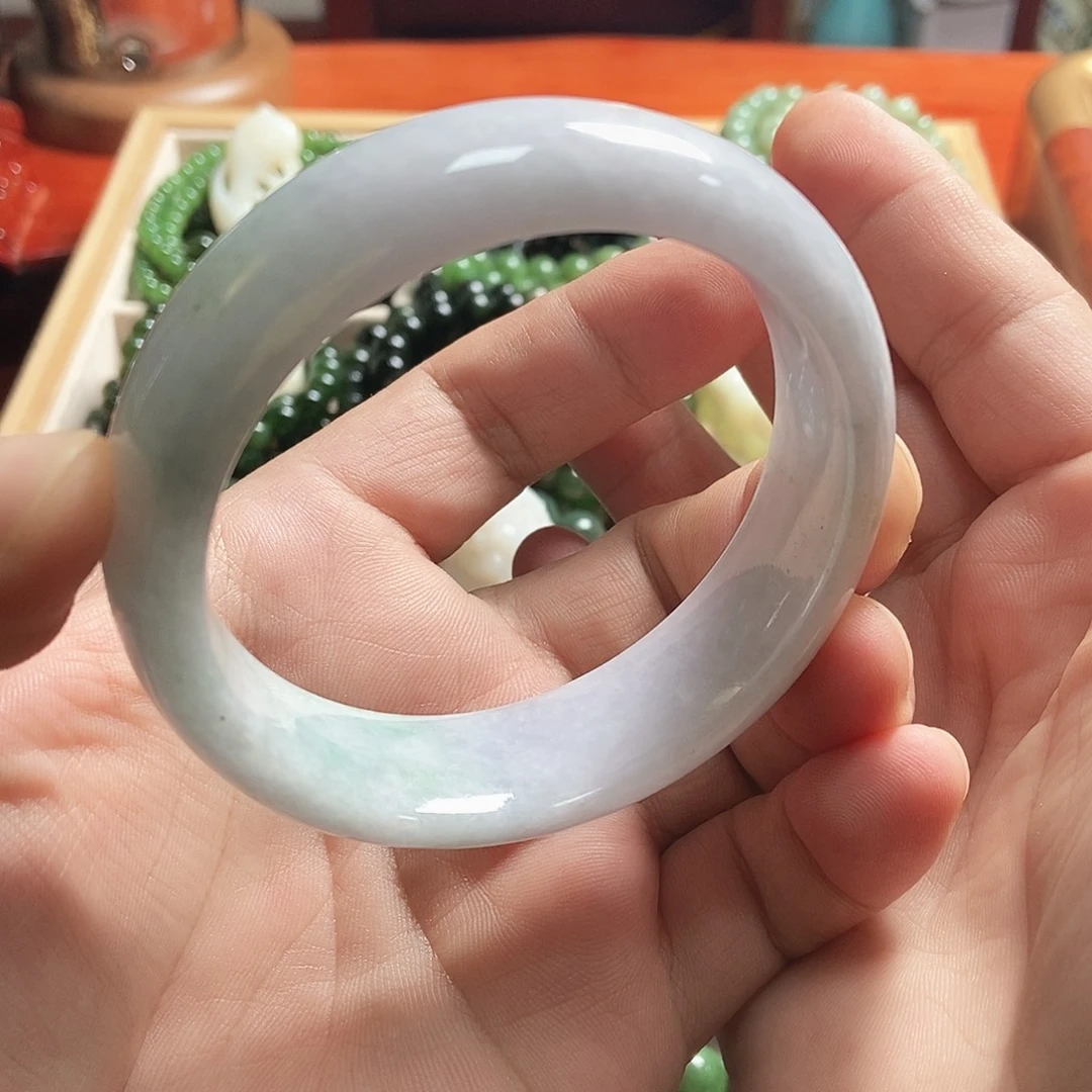 翡翠未镶嵌颈饰缅甸翡翠手镯圈口59