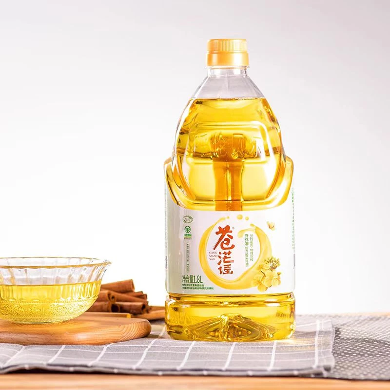 苍茫谣芥花油低芥酸菜籽油纯正食用油1.8L小瓶因绿色食品非转基因