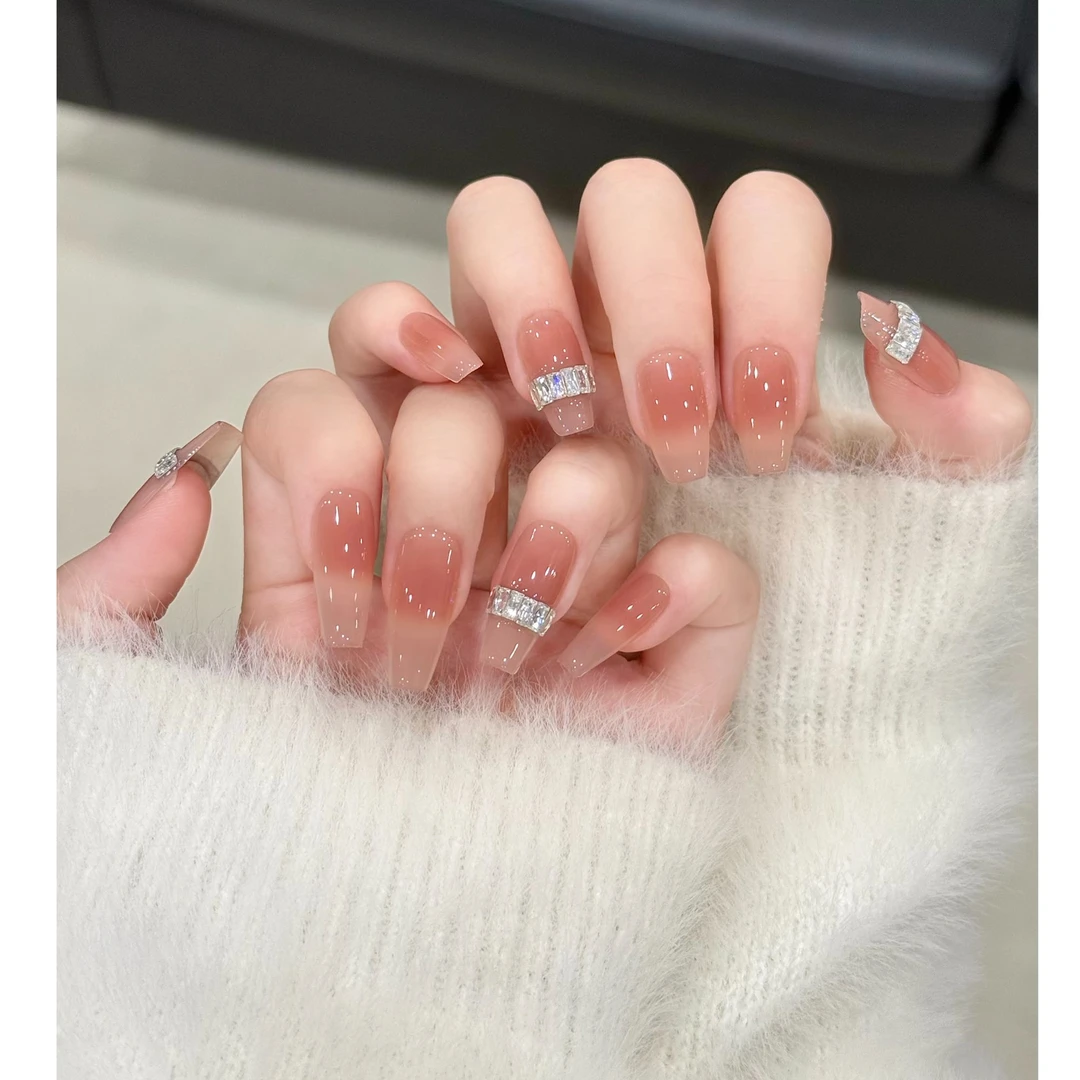 茉哉II【水木年华】纯手工定制美甲拆卸穿戴甲A4644