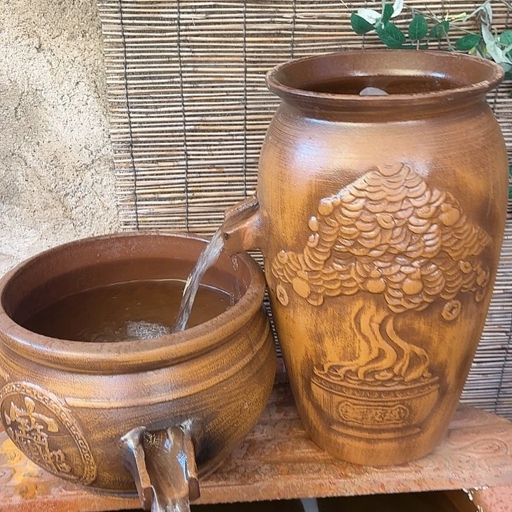 粗陶口径21/40，27/21➕25W水泵➕水管➕过滤棉