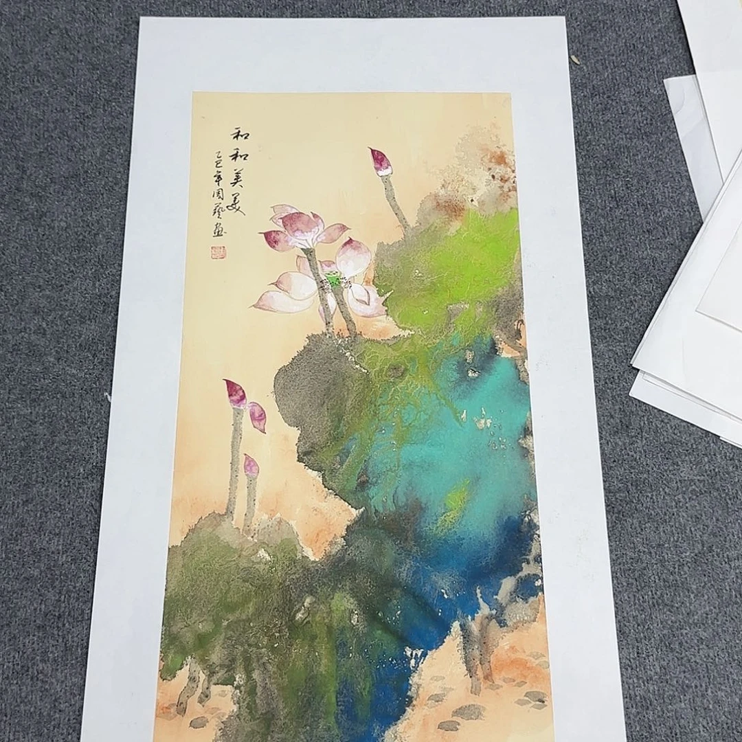 国画国画作品山水花鸟