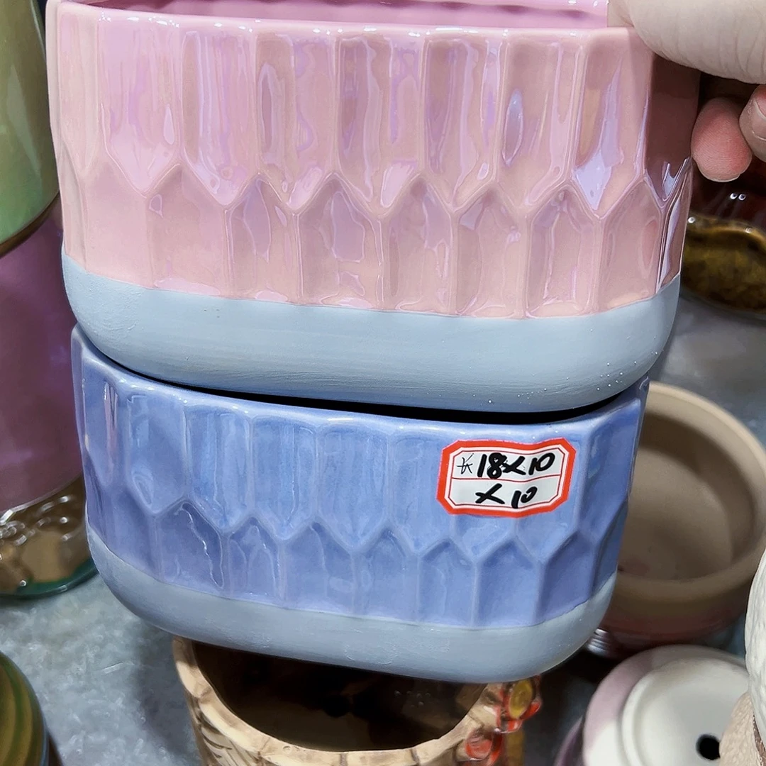 外贸尾单陶瓷花盆凑单10米包邮