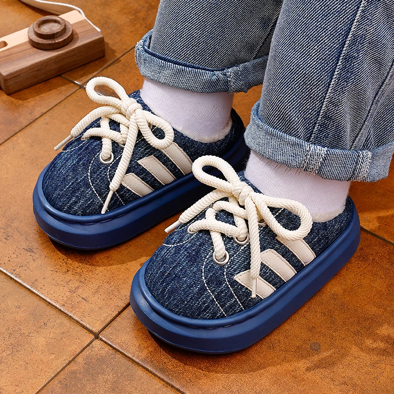 【亲子款】冬季新款EVA儿童棉拖鞋室内居家防滑保暖男女童宝宝棉鞋