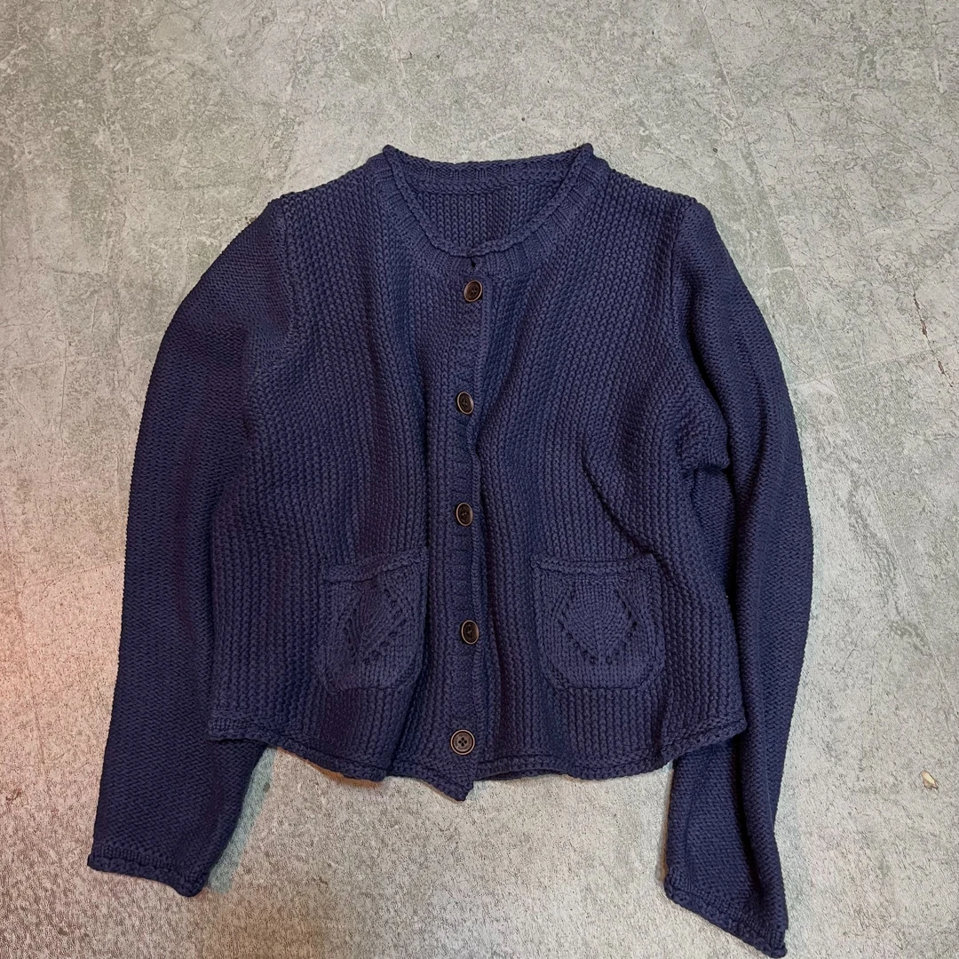 冬季新款短款开衫加厚毛衣减龄外套2614