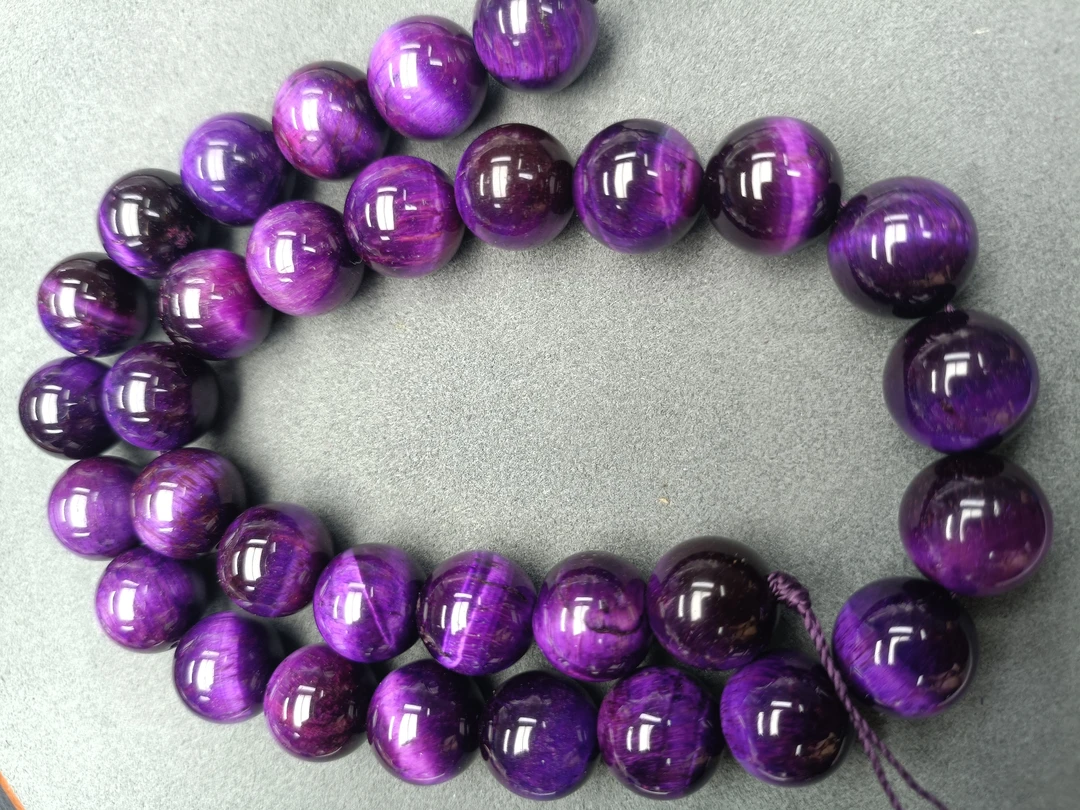 B227号紫色精品12mm半成品手串
