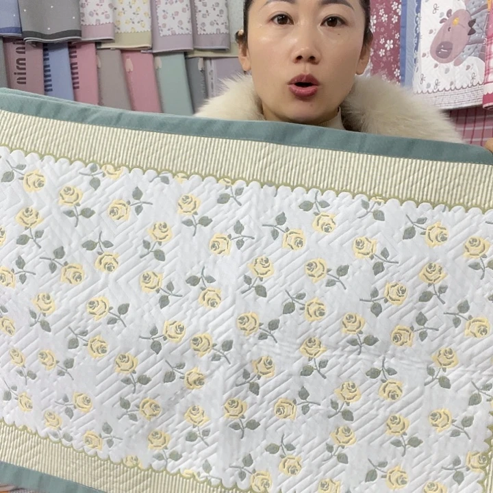 棉特价绿色玫瑰花