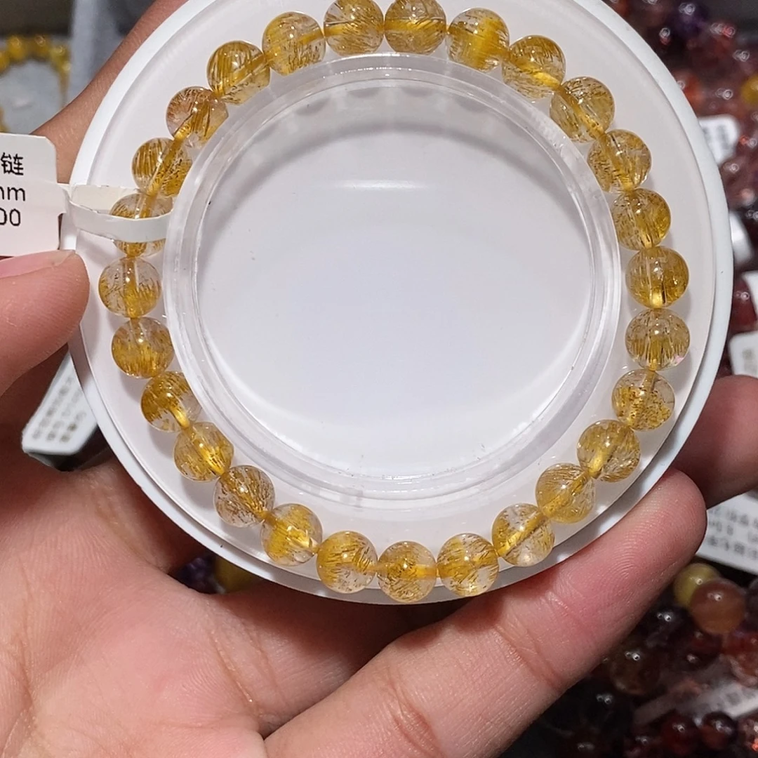 水晶手链未镶嵌黄超