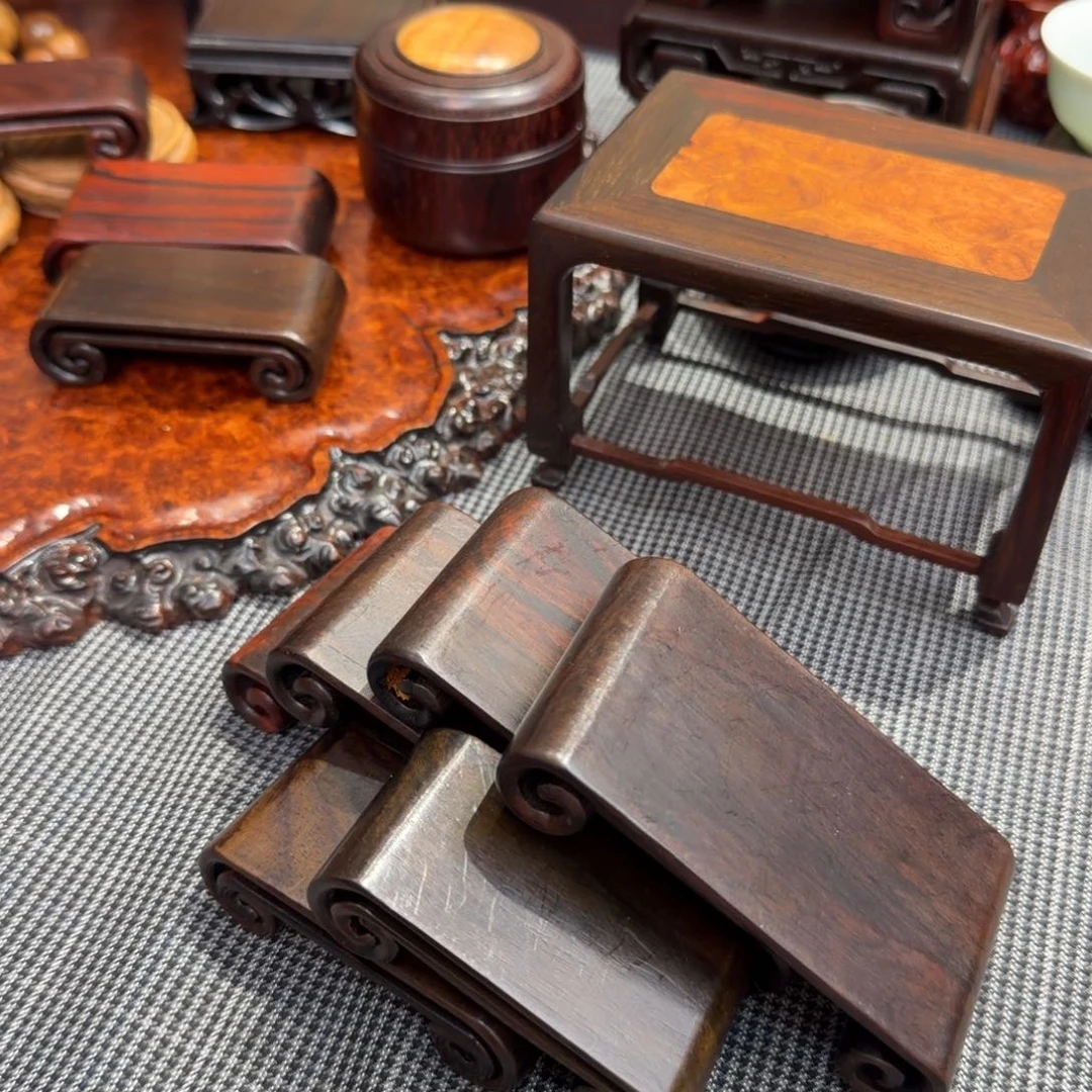 苒***奶木大红酸枝交趾黄檀底座