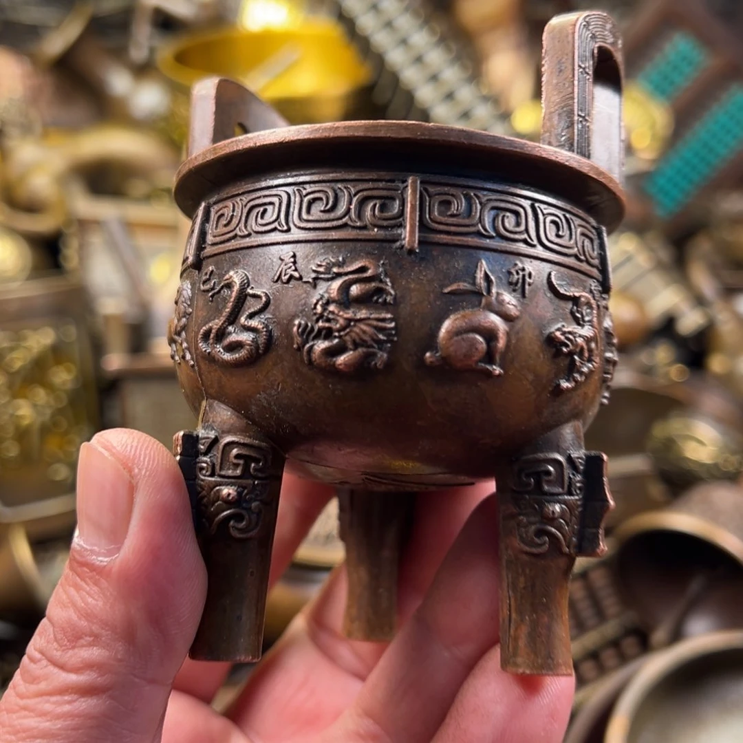 茶壶香炉铜器摆件