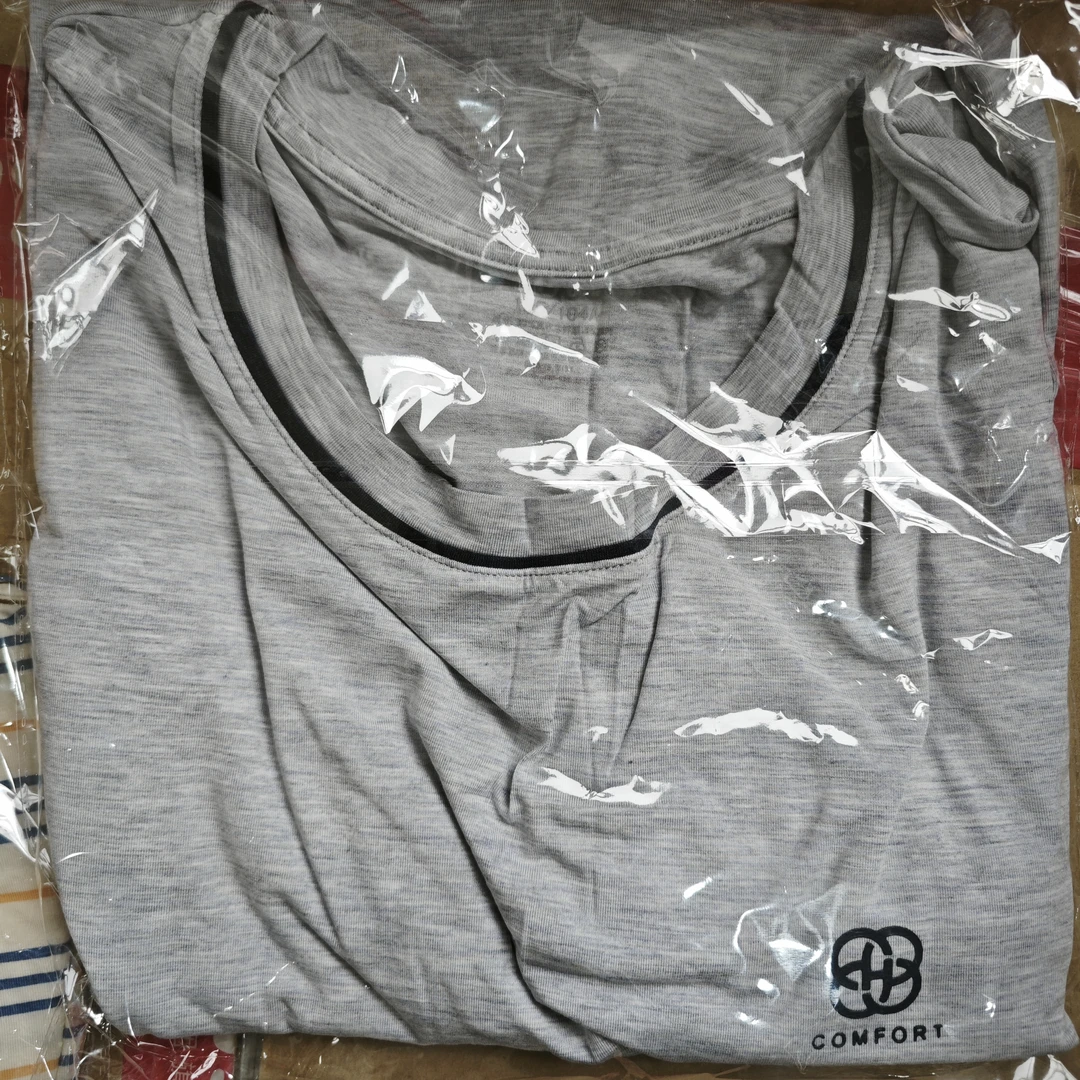 瑕疵款！男士夏季莫代尔短袖居家单上衣4241