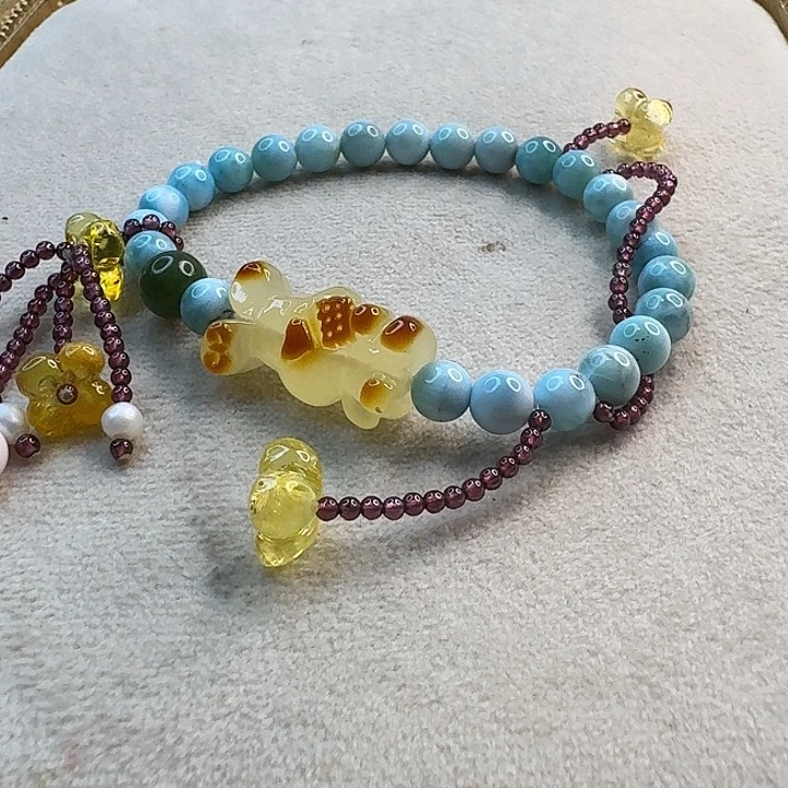 琥珀未镶嵌手链琥珀手串