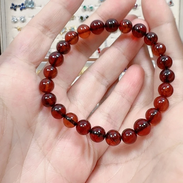 琥珀手链未镶嵌手链