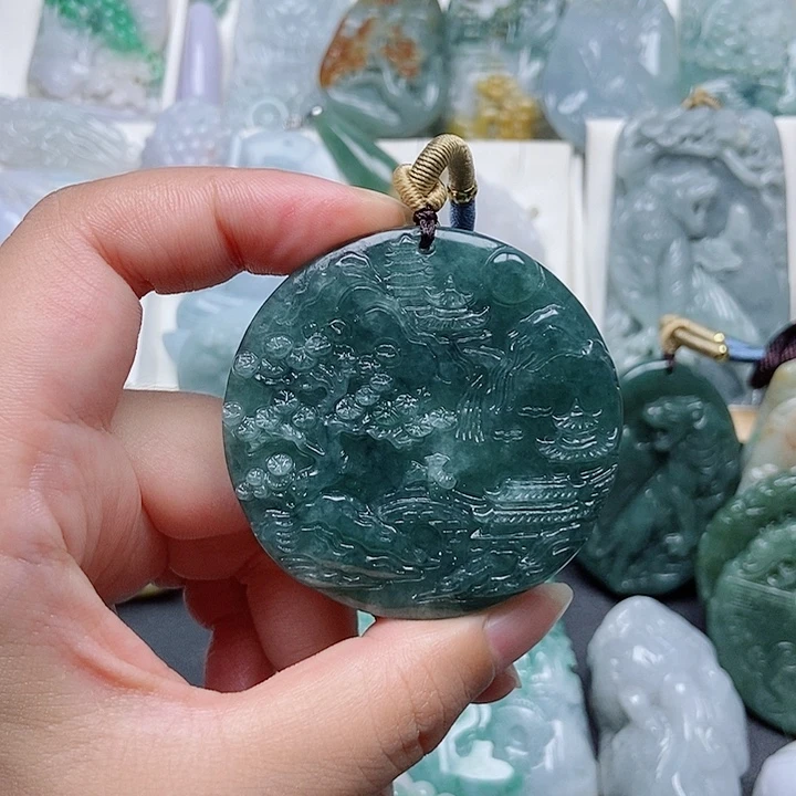 翡翠未镶嵌颈饰翡翠