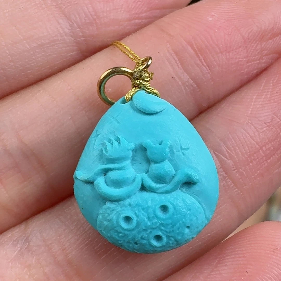 绿松石珠宝奇石未镶嵌