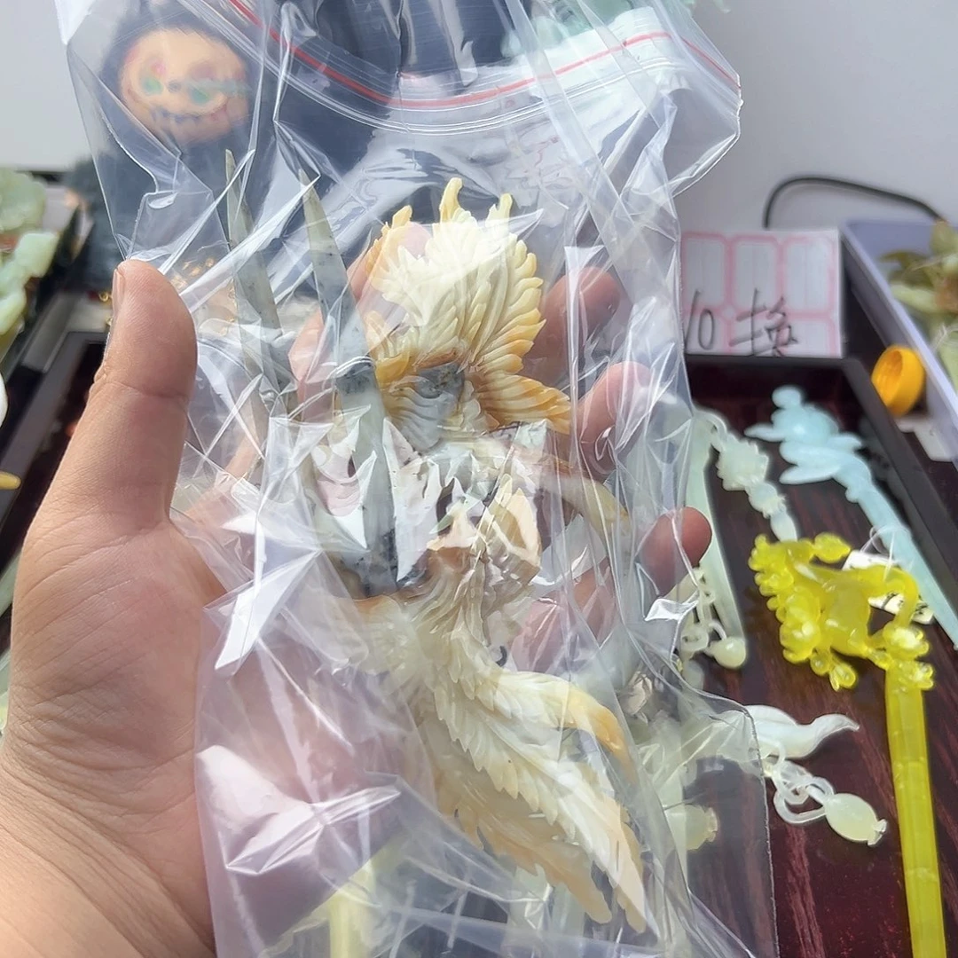 合金蛇纹石玉发饰西****馆