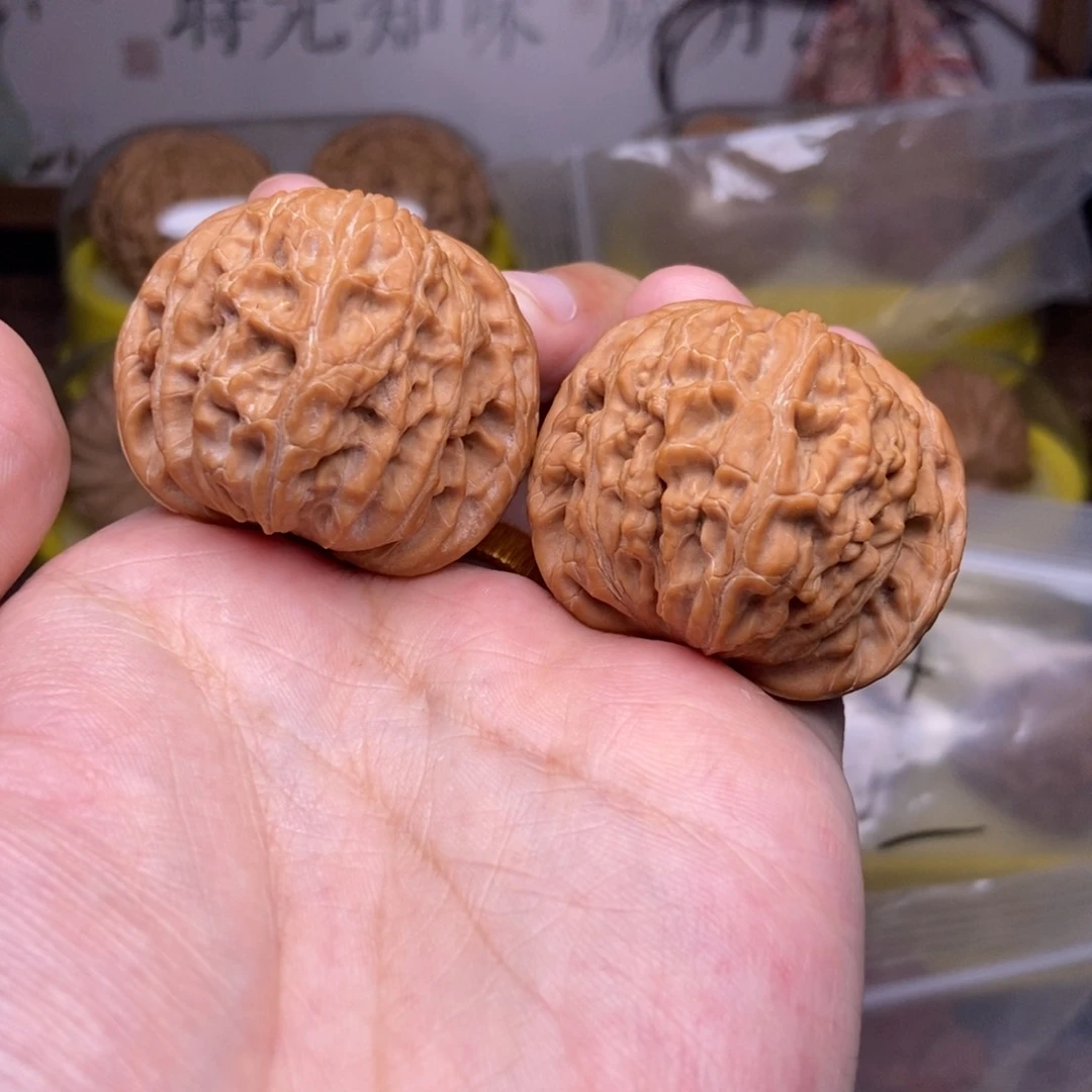 文玩核桃吊坠l**è全品40➕尺红皮山地磨1