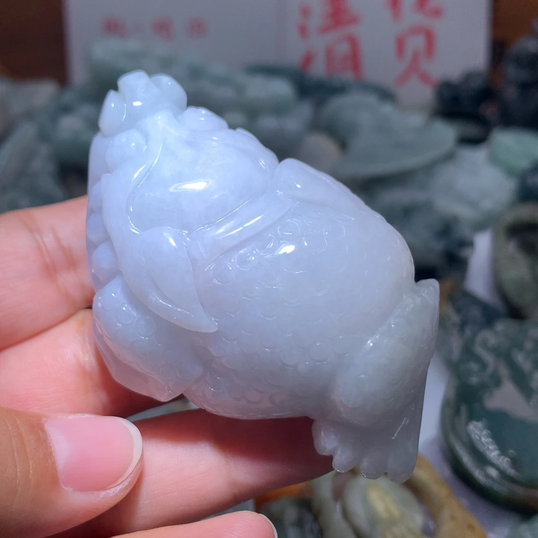 翡翠未镶嵌颈饰保真天然A货翡翠