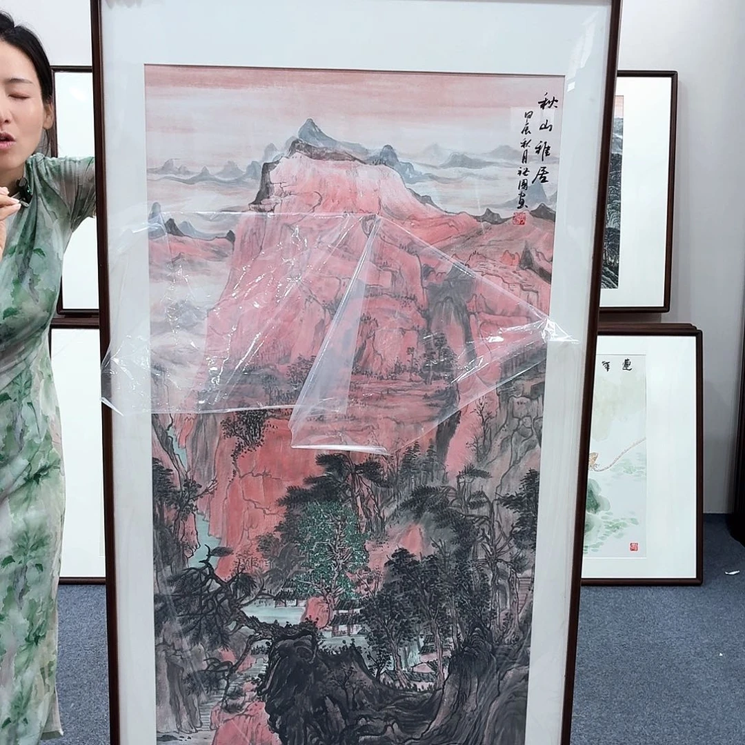 国画手绘作品160×80尺寸