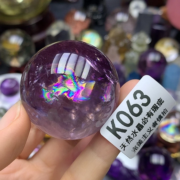 应***住未镶嵌珠宝半成品水晶紫阿塞摆件