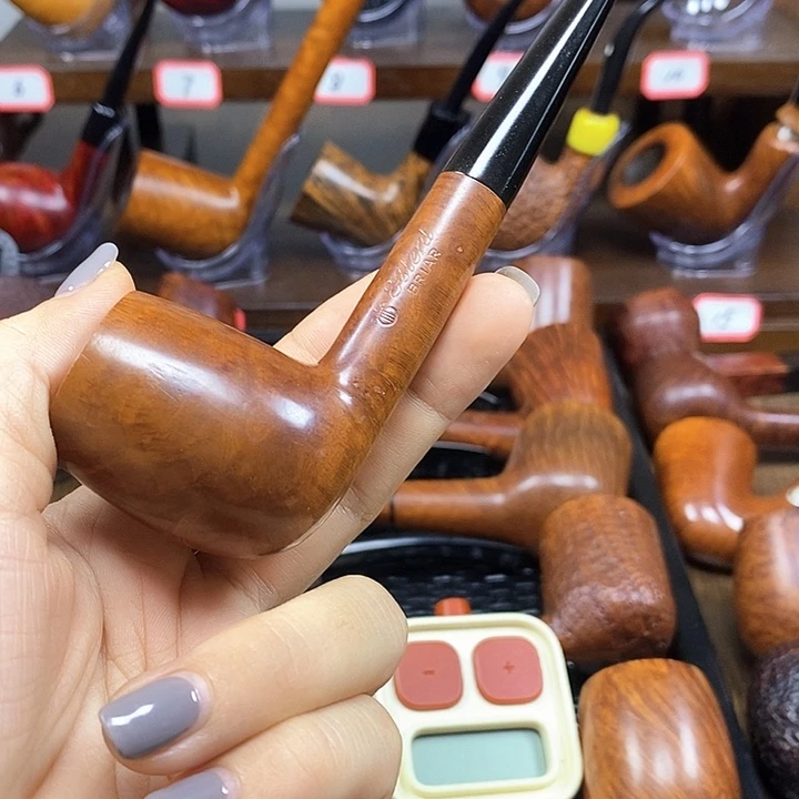 空***色日本拓值老石楠木烟斗