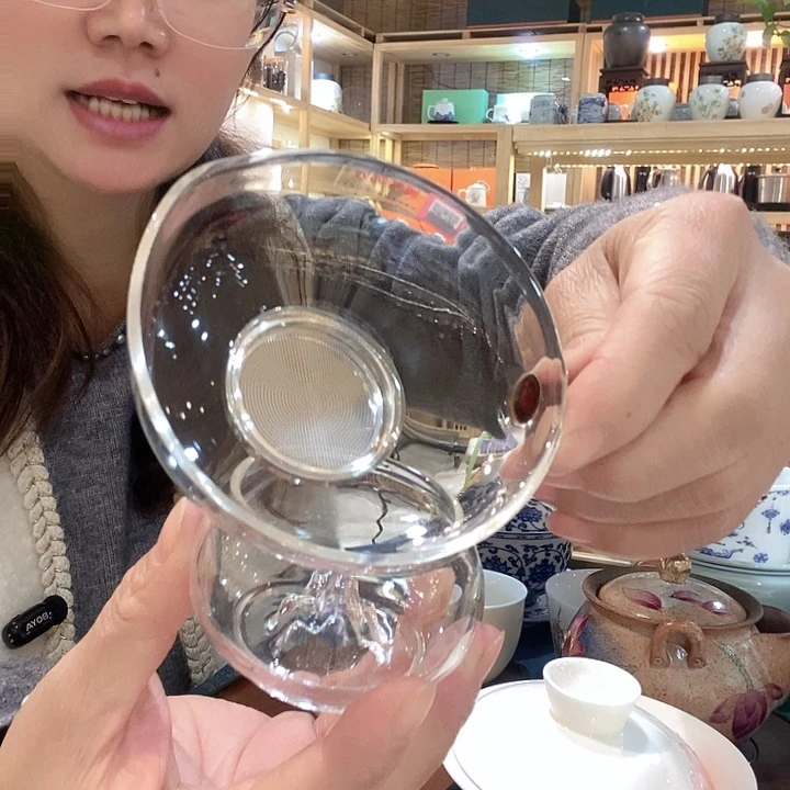 耐高温玻璃茶漏漏