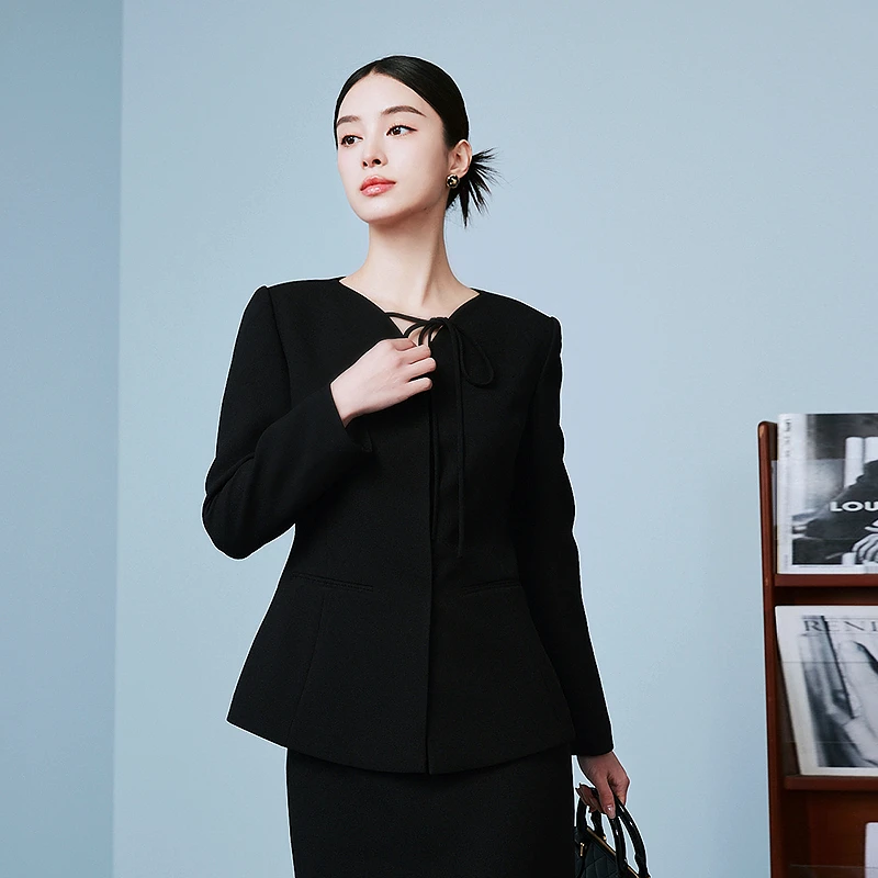 【晨粉专享价】新中式气质通勤短外套2025年新款-MOGB02WJK039B11